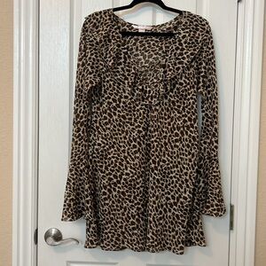 Victoria’s secret’s leopard print night gown sheer Large